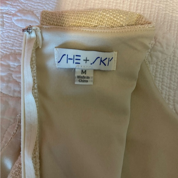 Tweed Mini Dress with Ruffle Hem - Picture 4 of 6